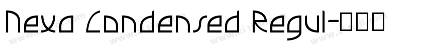 Nexa Condensed Regul字体转换